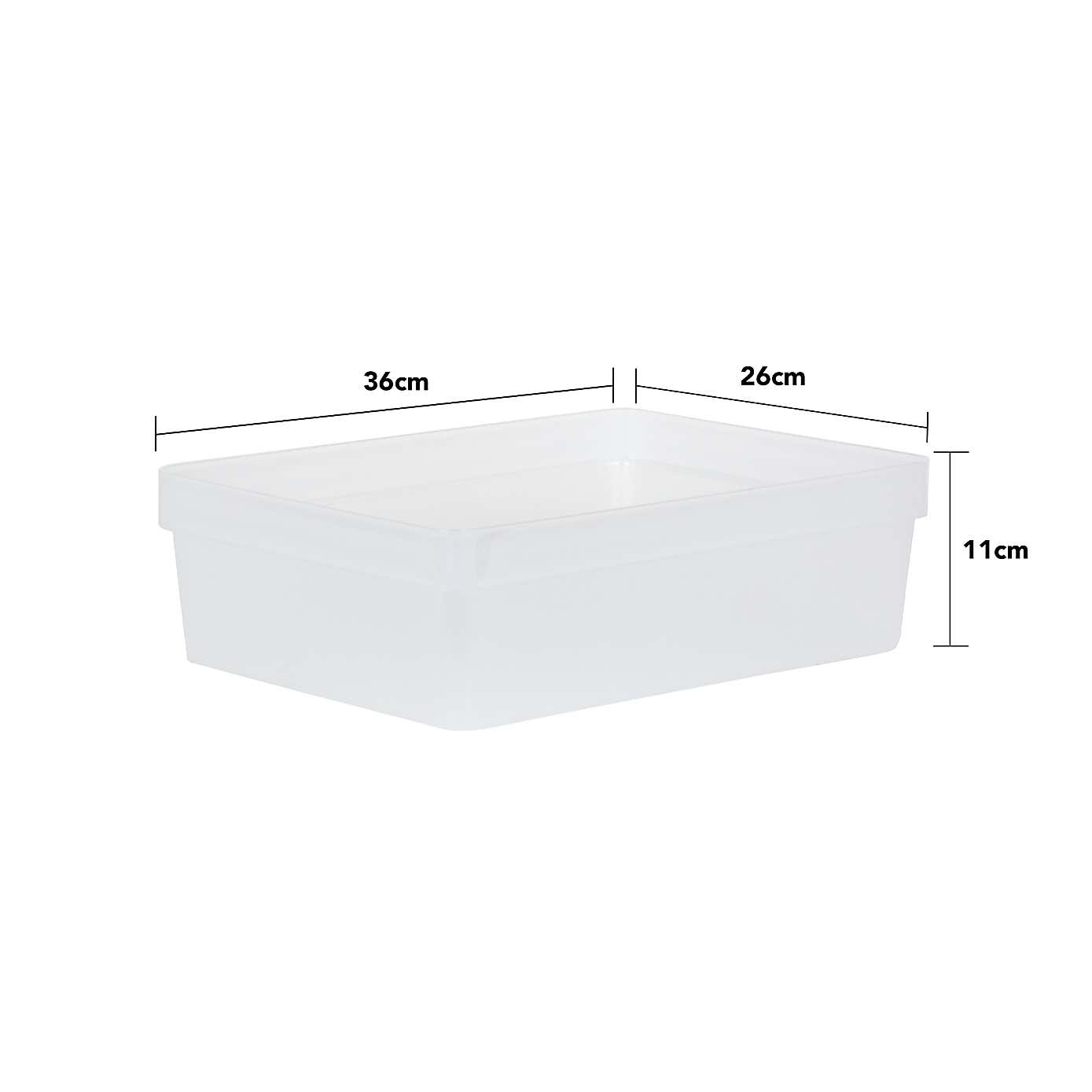 Wham Set of 4 Studio Clear Boxes with Lids