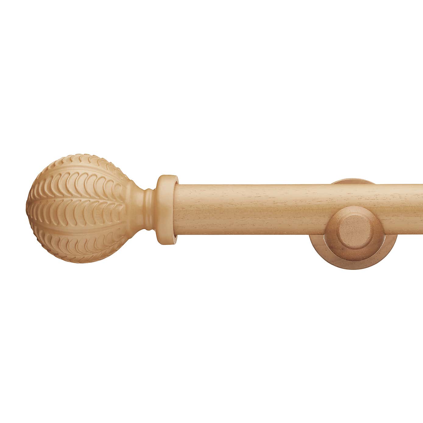 Pretty Boho 28mm Fixed Wooden Curtain Pole