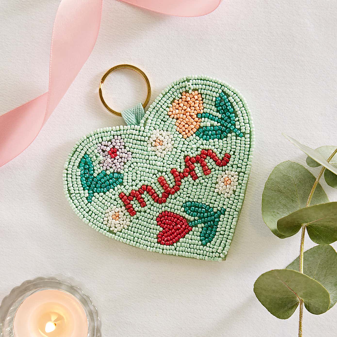 Mum Beaded Keyring