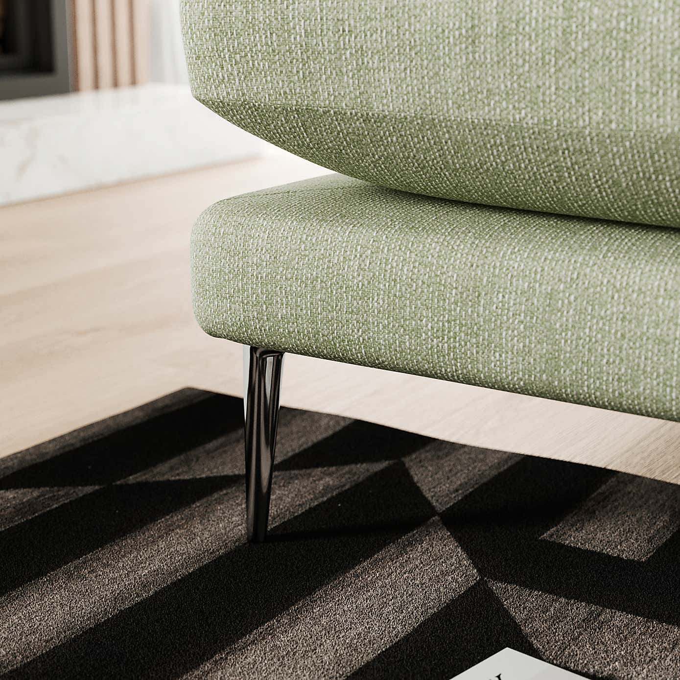 Lawson Chunky Tonal Weave Corner Chaise Sofa