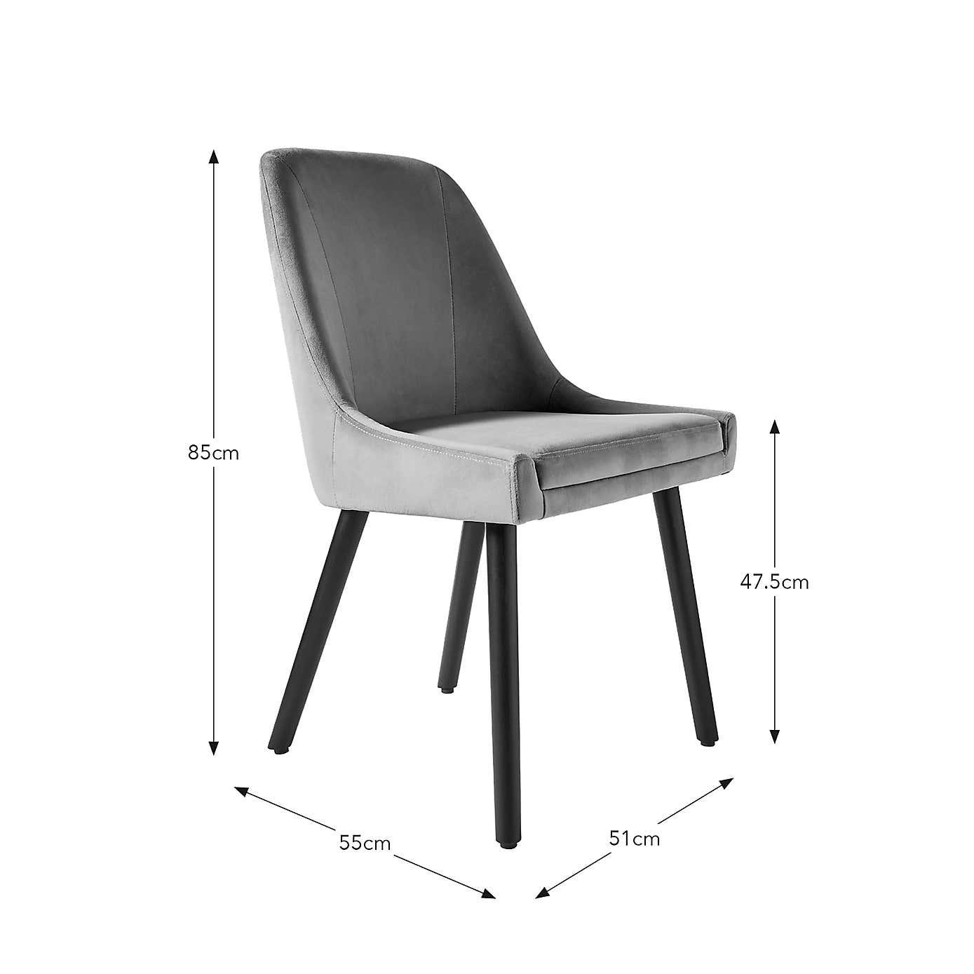 Eddie Luna Fabric Dining Chair