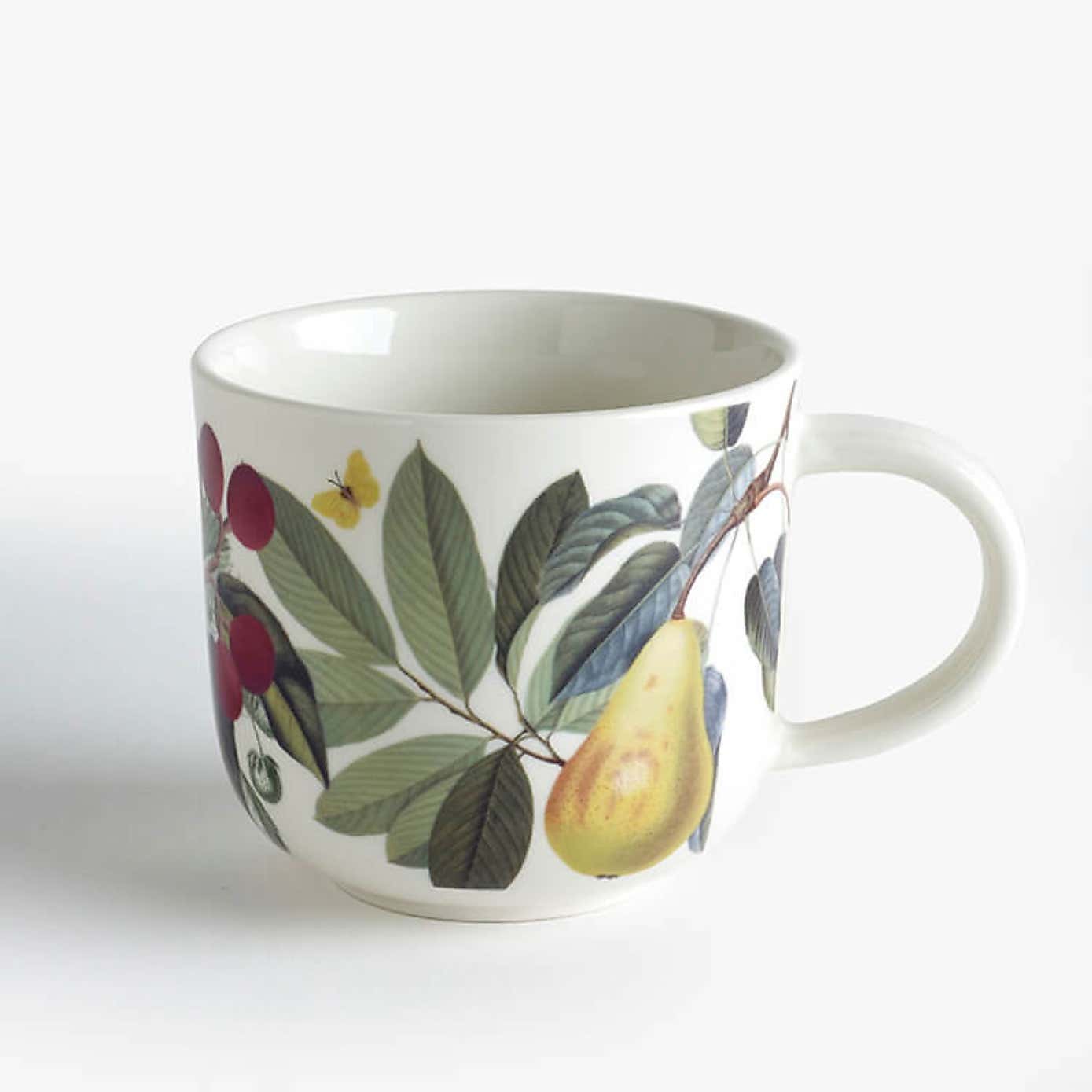Set of 2 Kew Fruit And Floral Mugs