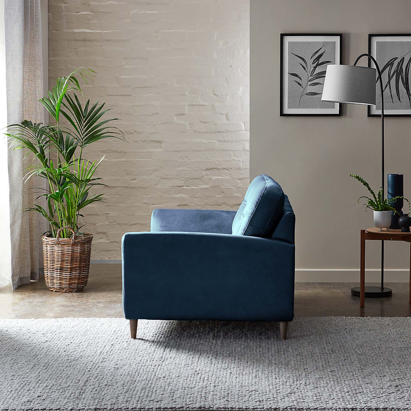 Sven Opulent Velvet 3 Seater Sofa