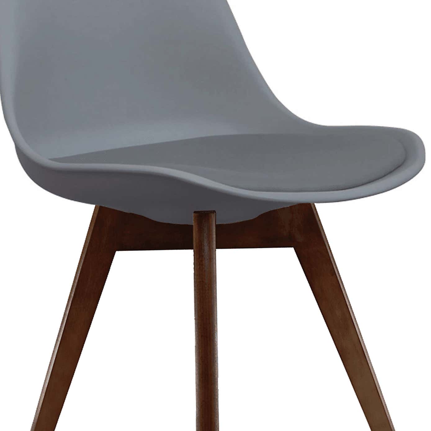 Fusion Living Soho Plastic Dining Chair with Squared Legs