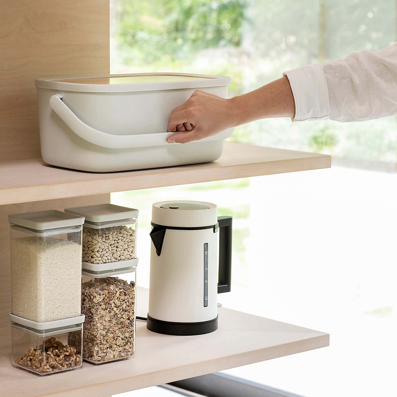 Brabantia Dark Grey Nic Bread Bin