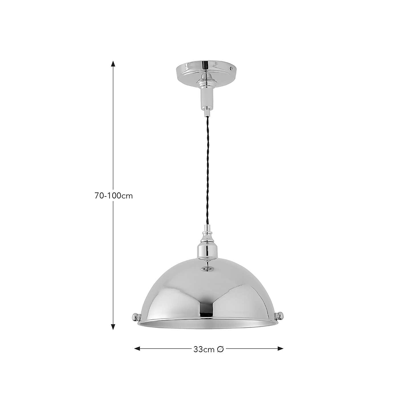 Churchgate Bitteswell Industrial Adjustable Ceiling Light