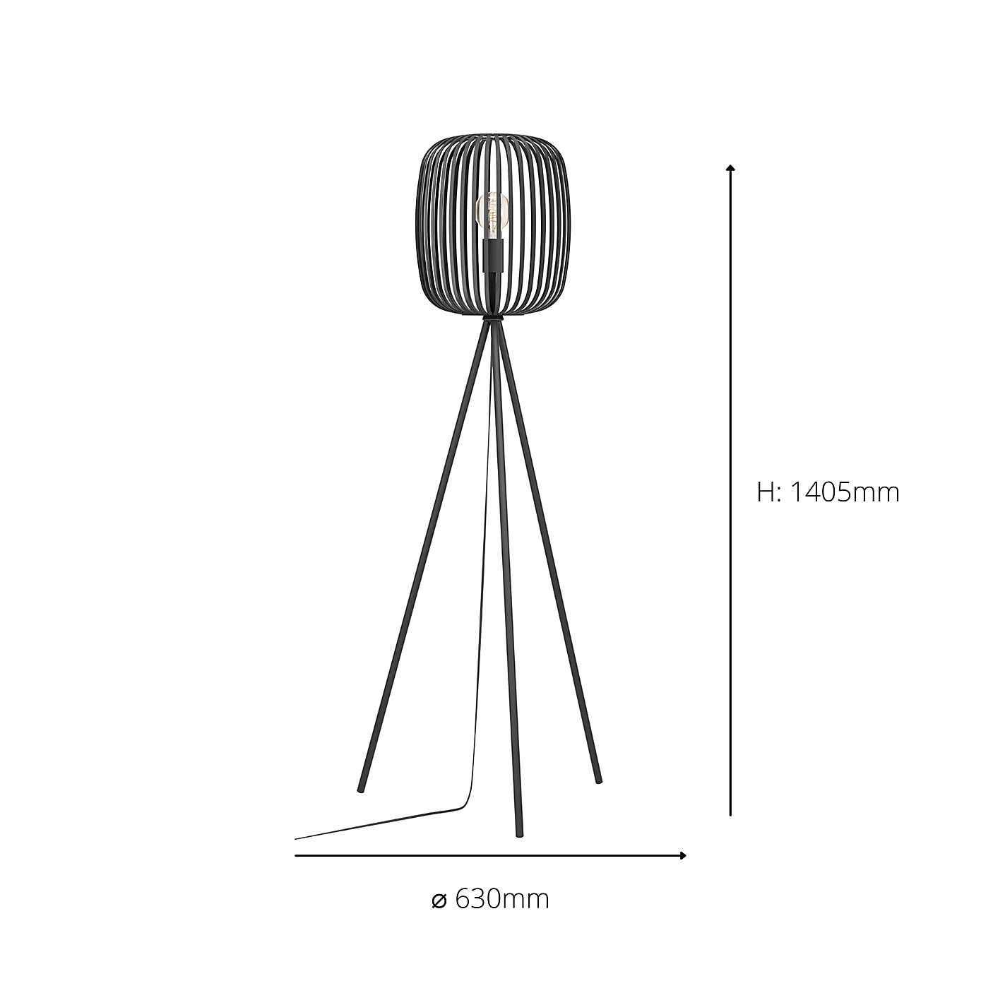 EGLO Romazzina Tripod Floor Lamp