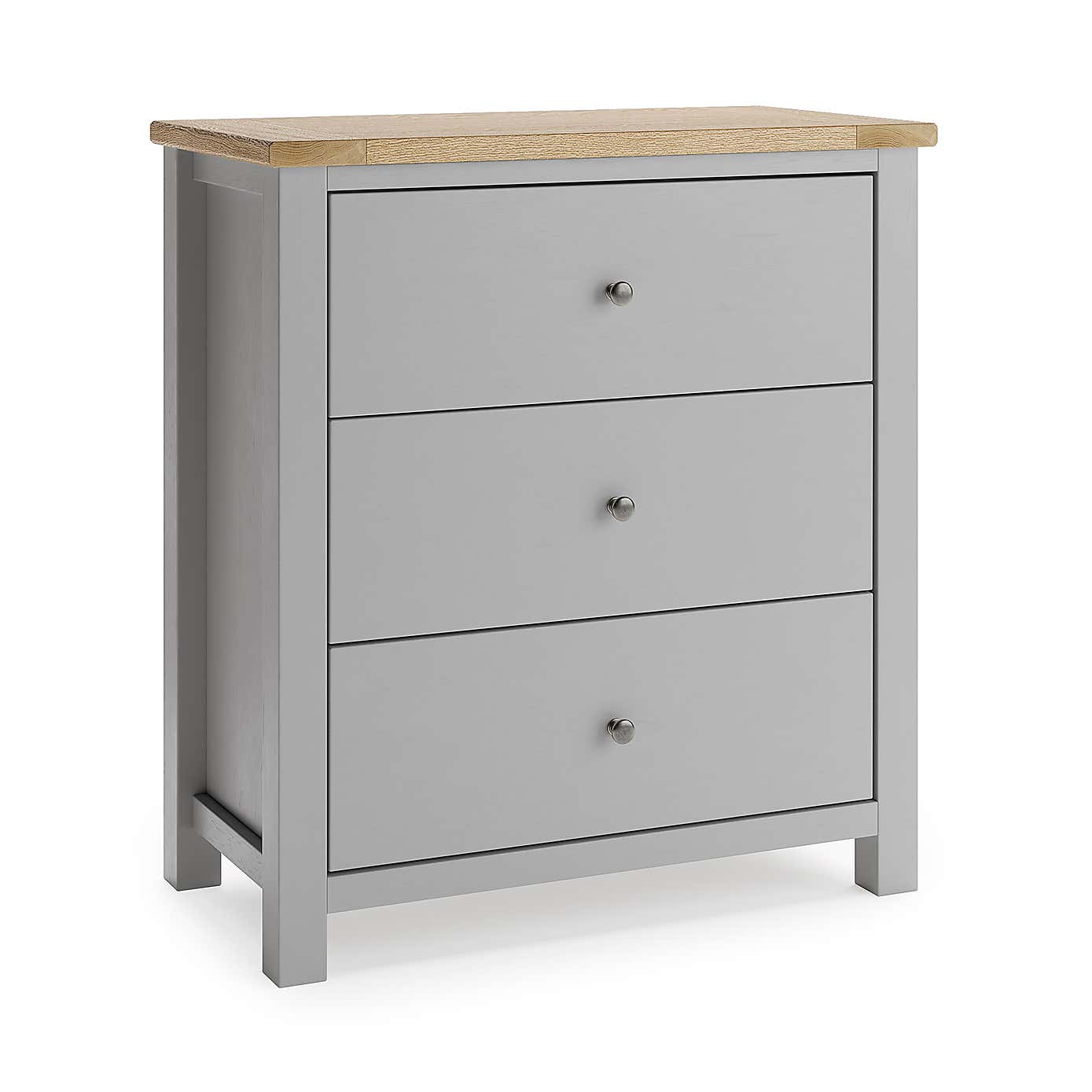 Olney 3 Drawer Chest Stone
