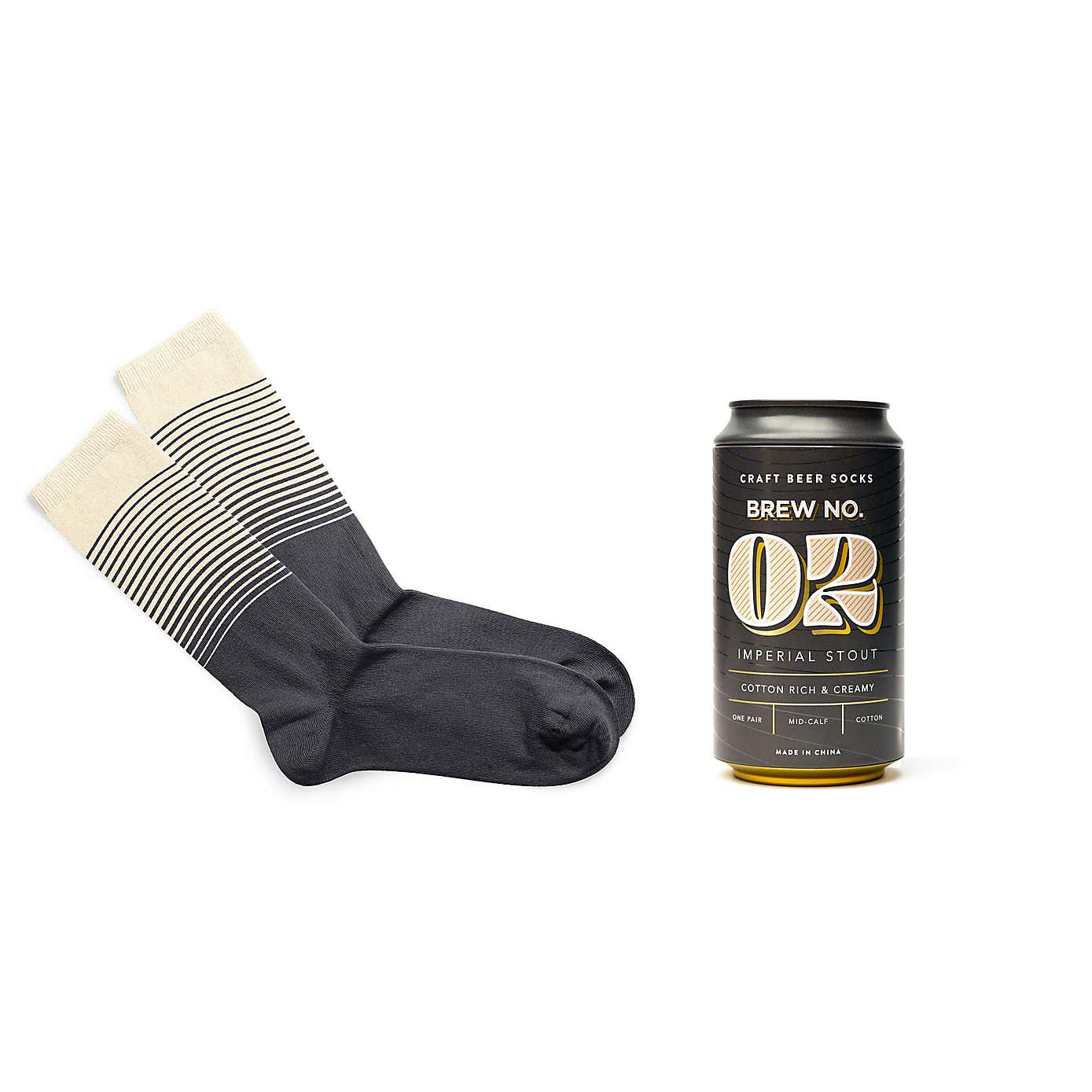 Luckies Imperial Stout Black Craft Beer Socks