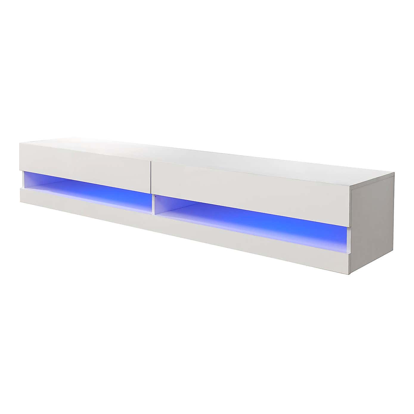 Galicia LED Wide Floating Wall TV Unit for TVs up to 67"
