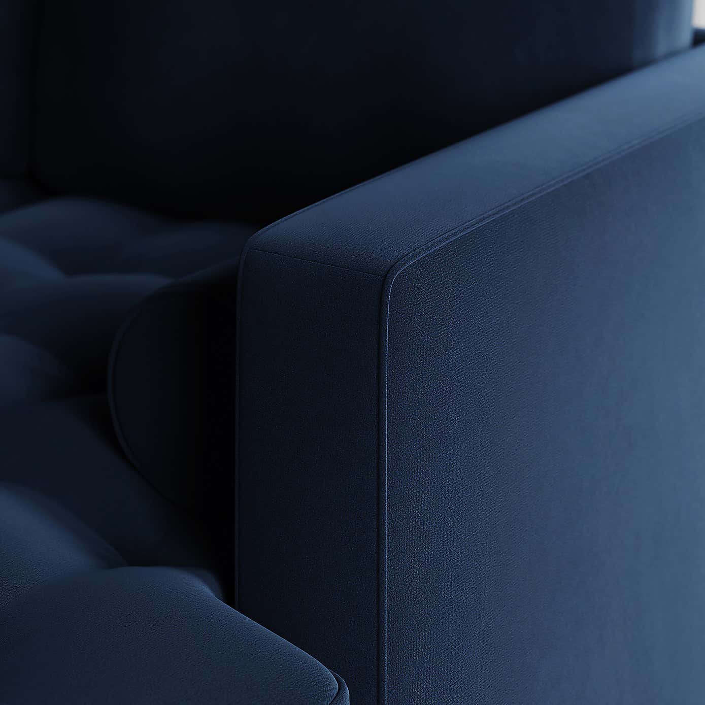 Zoe 4 Seater Corner Double Sofa Bed, Velvet