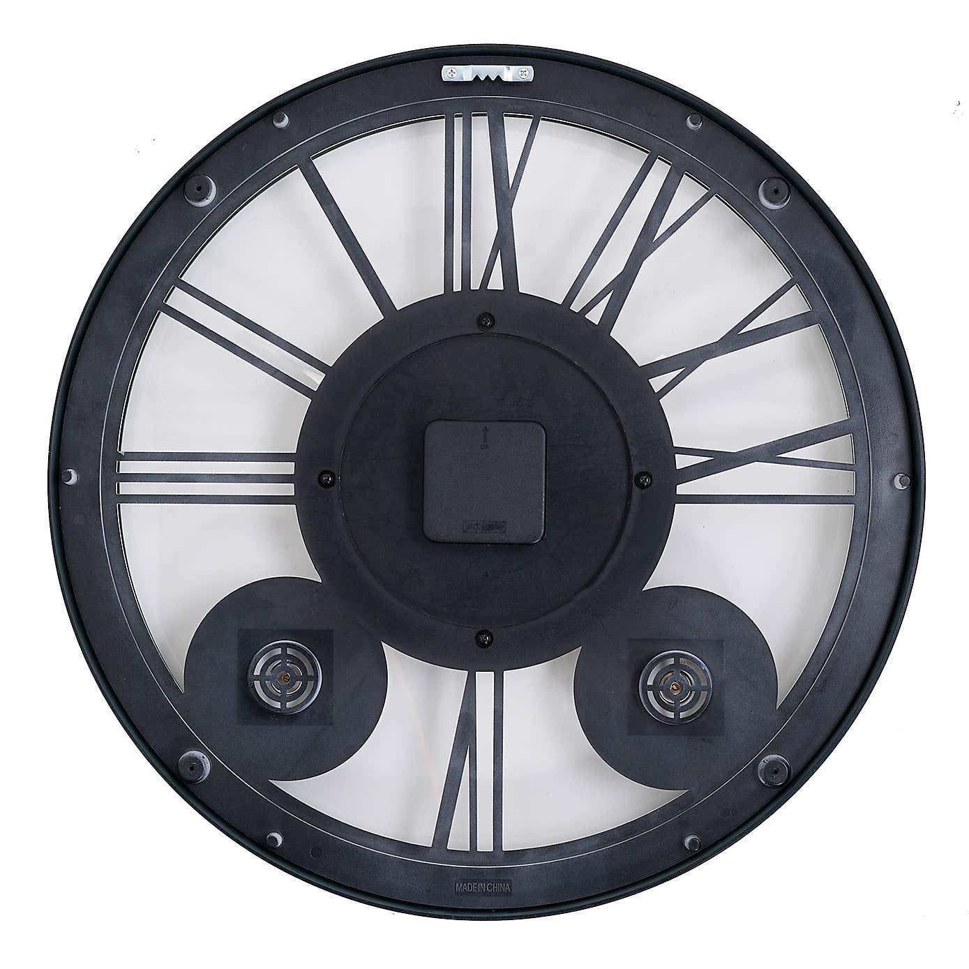 Country Living Indoor Outdoor Skeleton Wall Clock