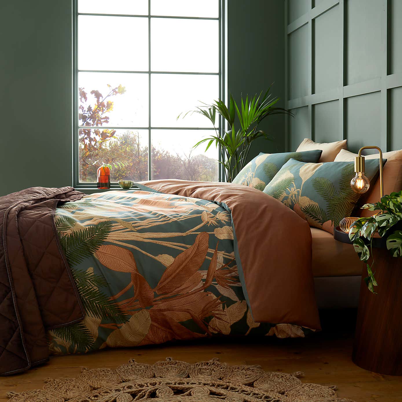 Havana Palms Duvet Cover & Pillowcase Set