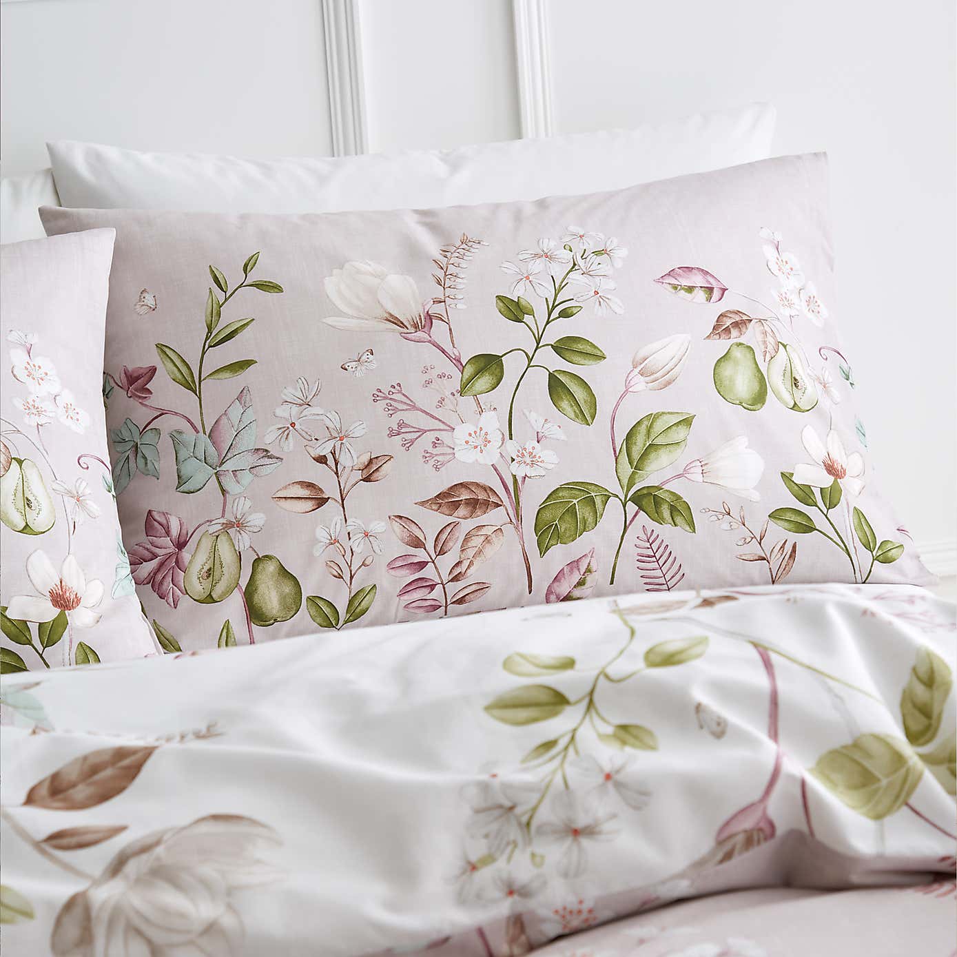Bianca Francesca Floral Duvet Cover and Pillowcase Set