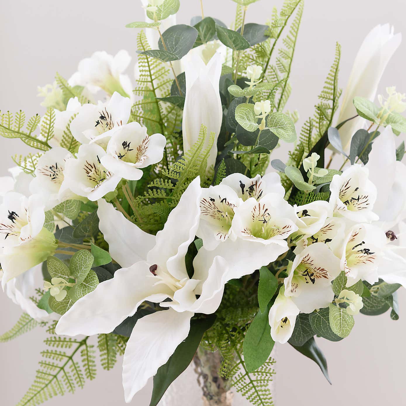 Florals Forever Artificial White Olivia Lily Luxury Bouquet