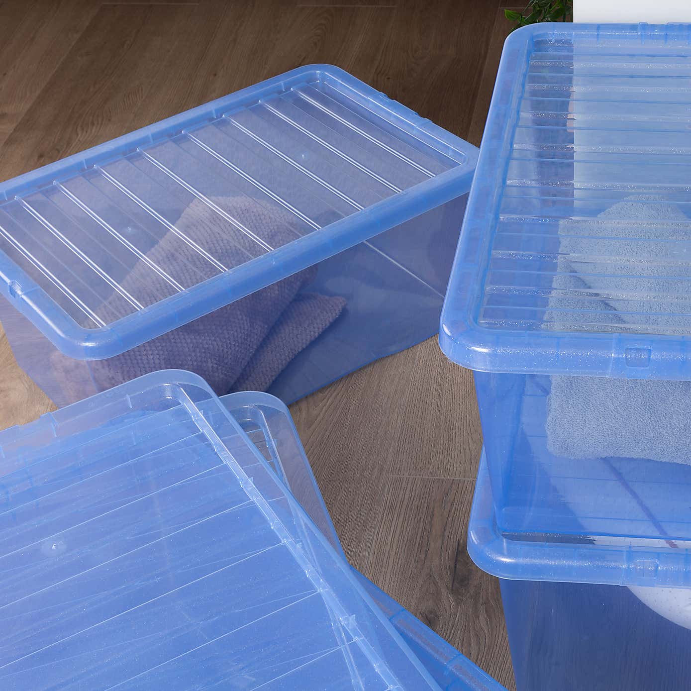 Wham Crystal Set of 5 Storage Boxes & Lids