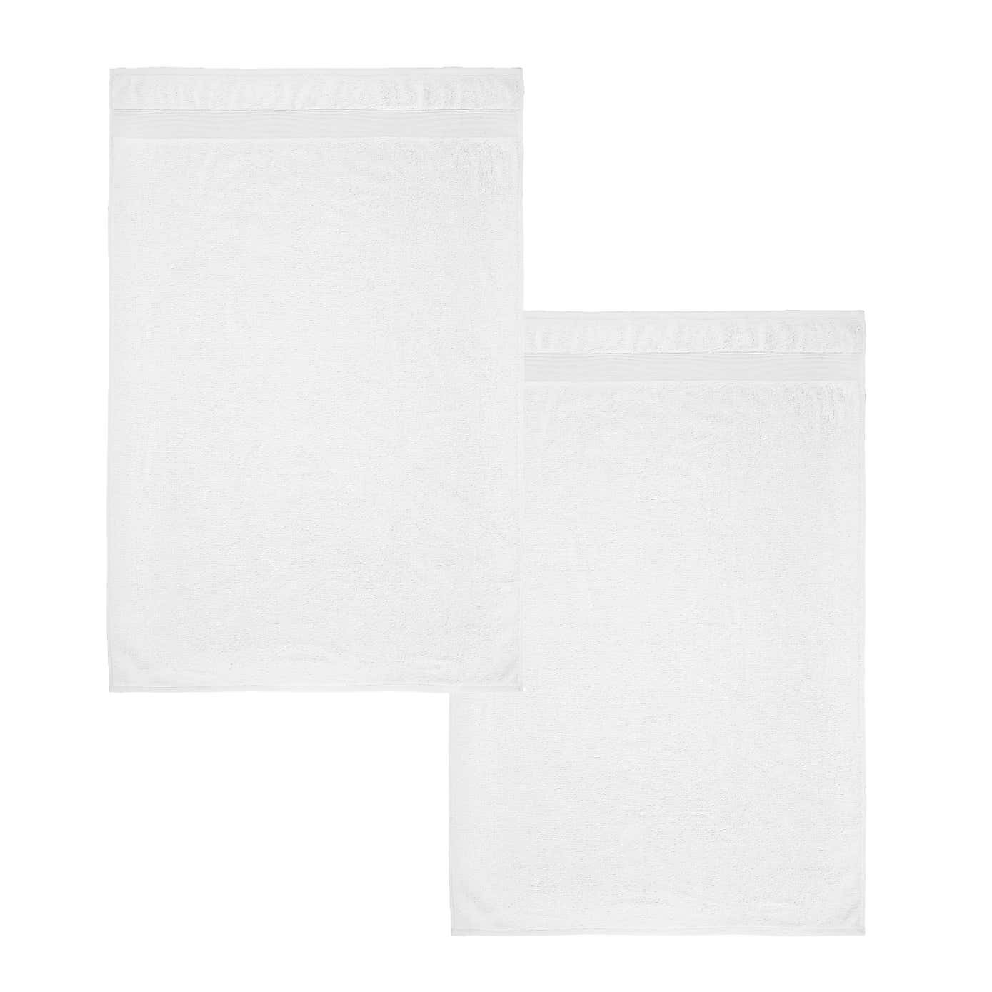 Set of 2 Catherine Lansfield Anti Bacterial Bath Sheets