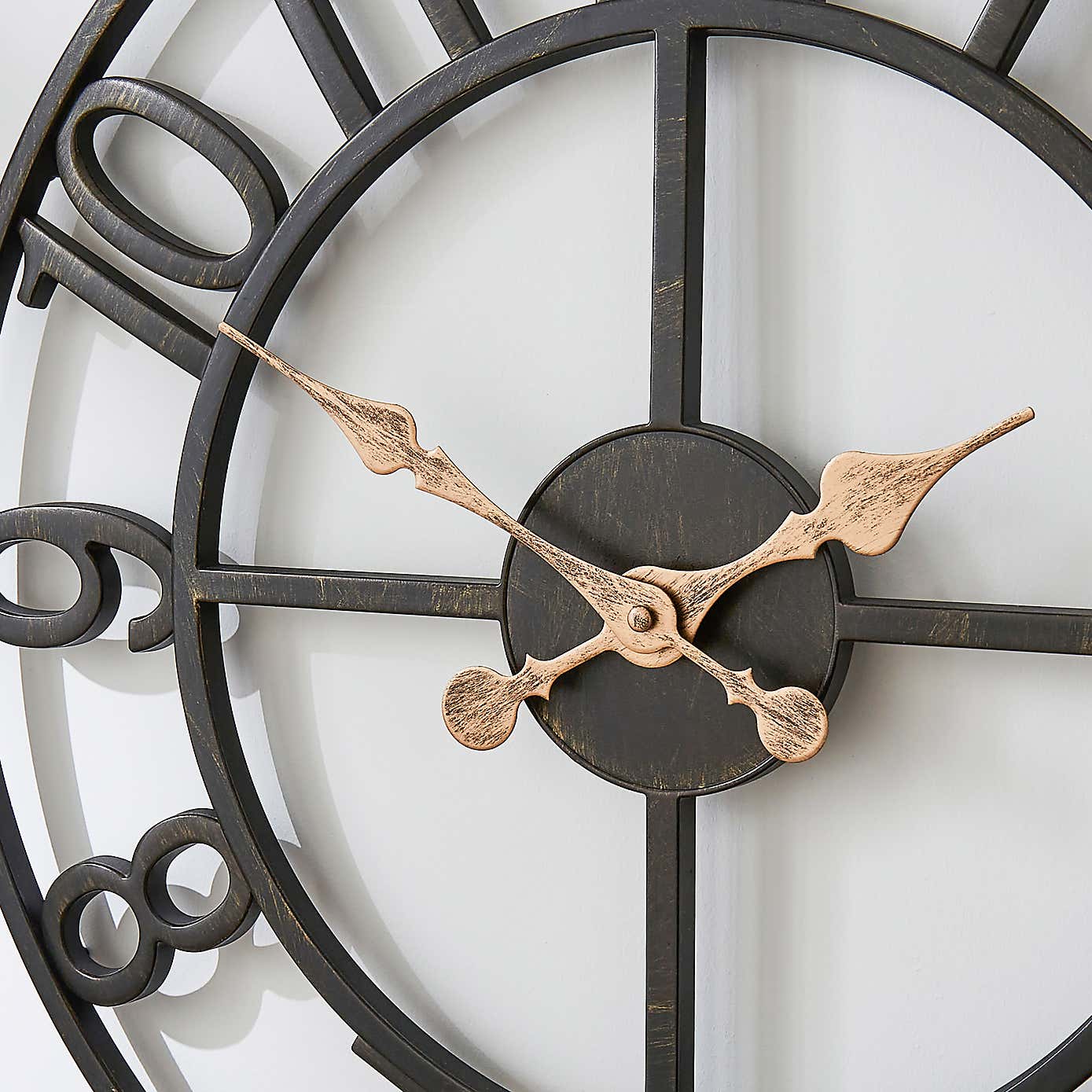 Skeleton Numbers Indoor Outdoor Wall Clock