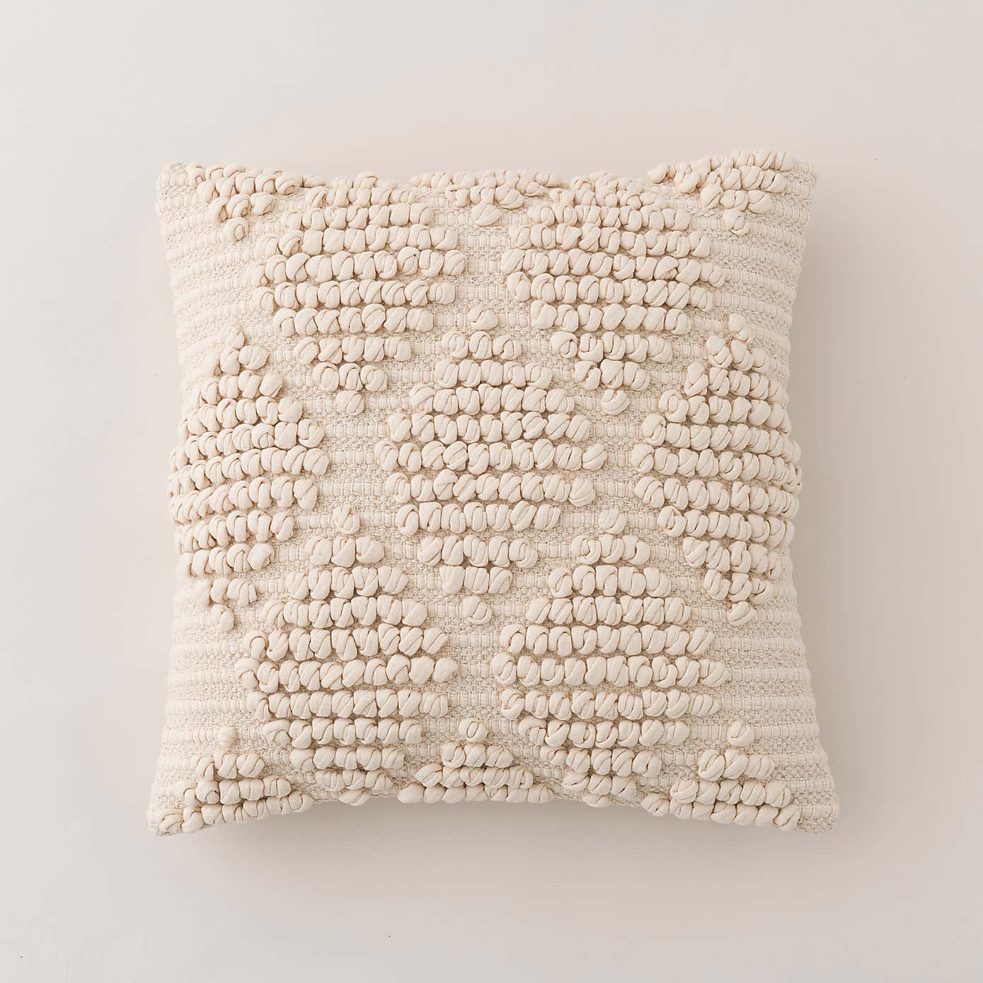 Jersey Bobble Diamond Square Cushion
