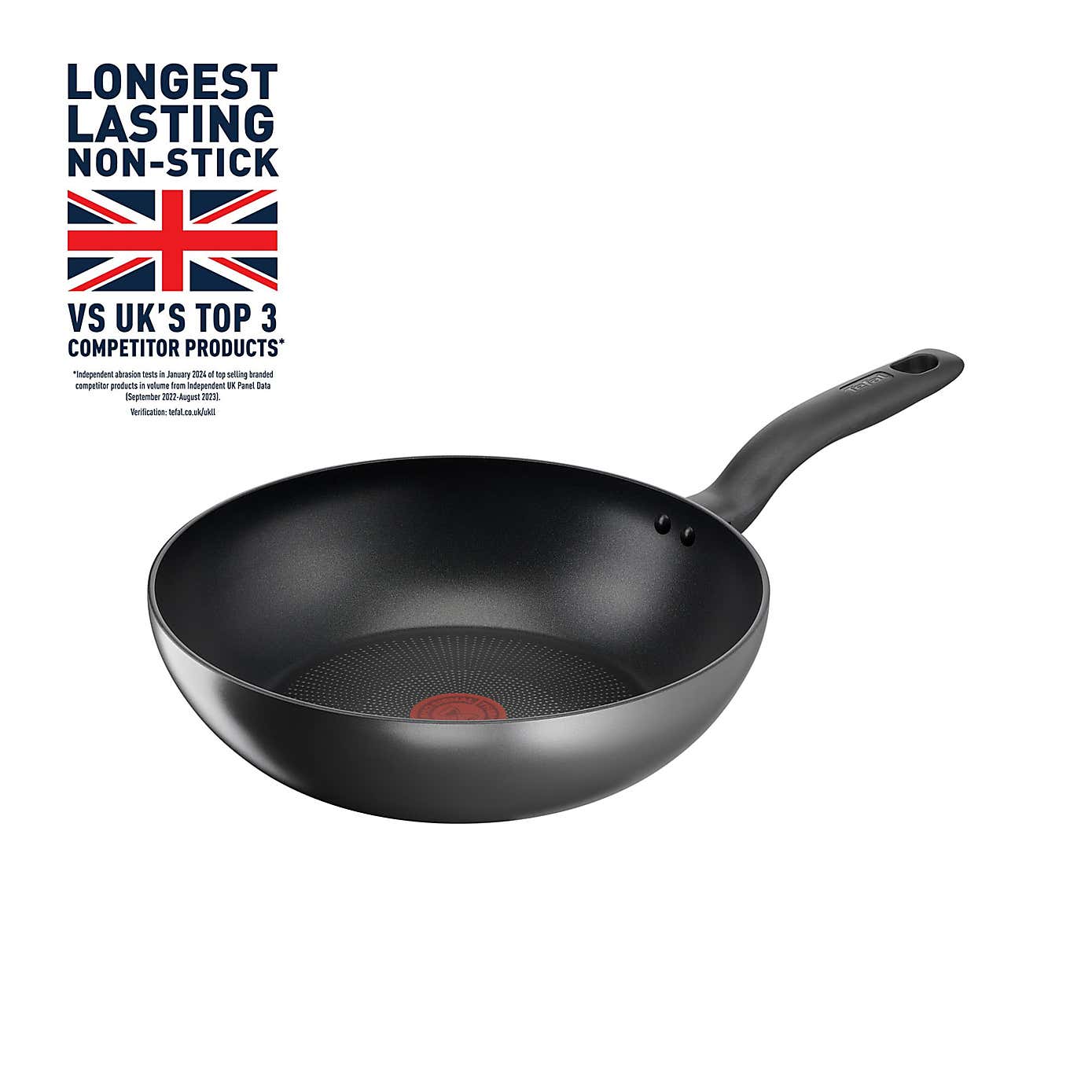 Tefal Titanium Ultra Non-Stick Aluminium Wok, 28cm
