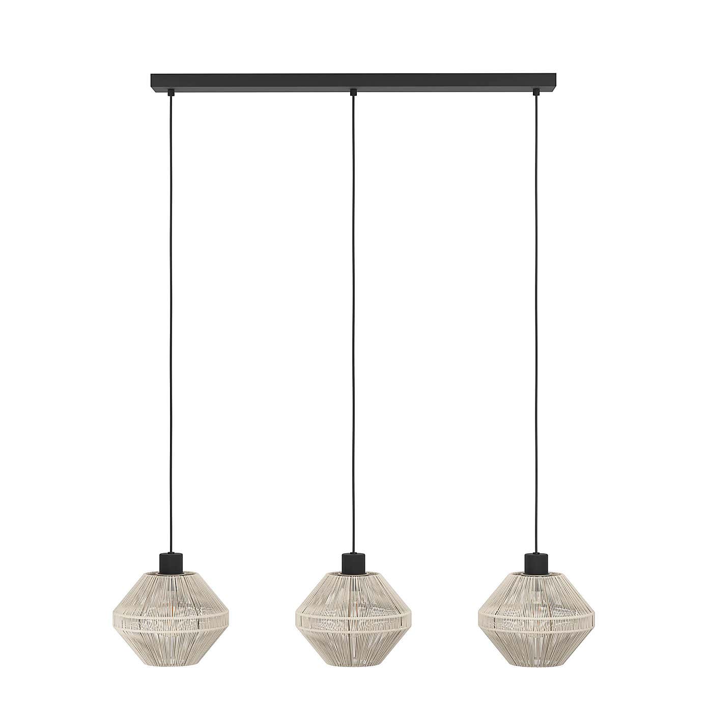 EGLO Midsumer 3 Light Adjustable Pendant Lights