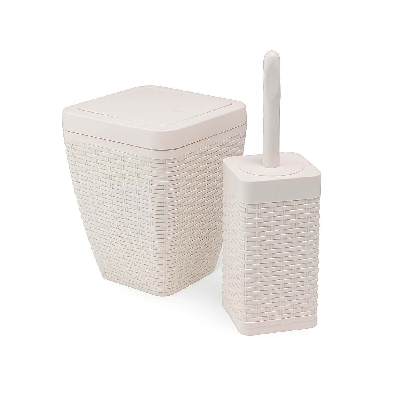Addis Toilet Brush & Bin Set