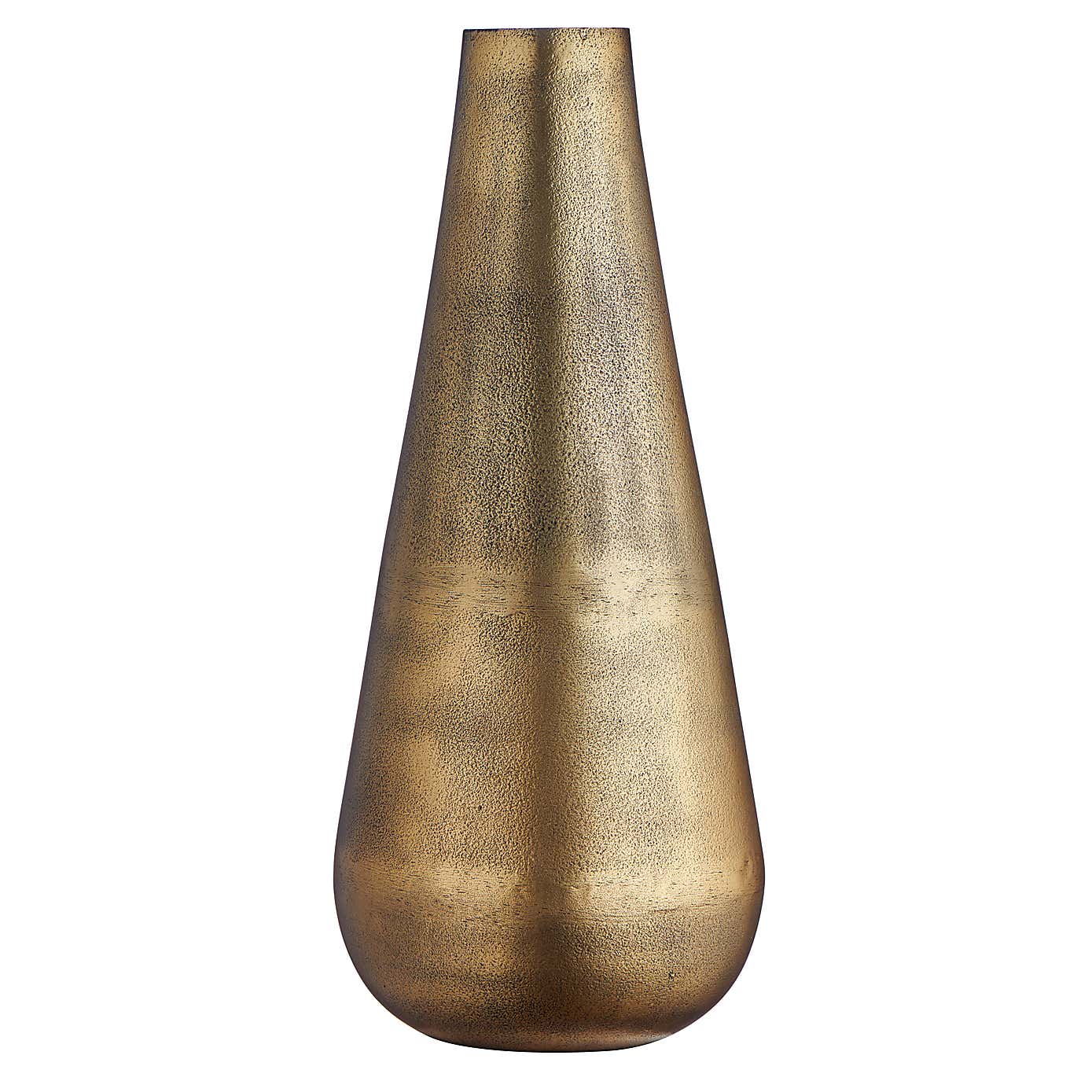 Luxe Traveller Bronze Metal Vase 35cm