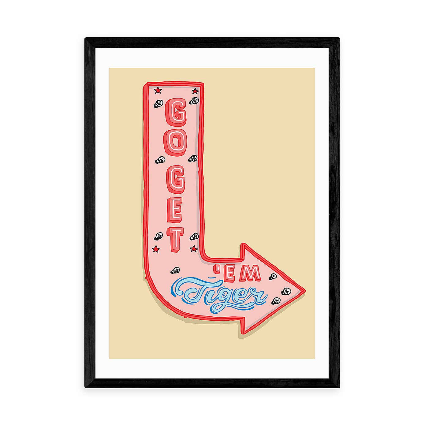 East End Prints Go Get'em Tiger Print