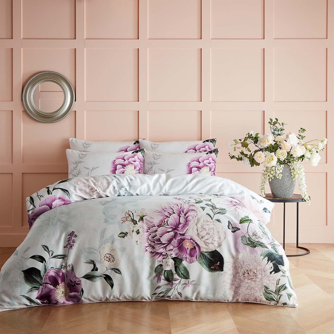 Paoletti Krista 100% Cotton Duvet Cover and Pillowcase Set