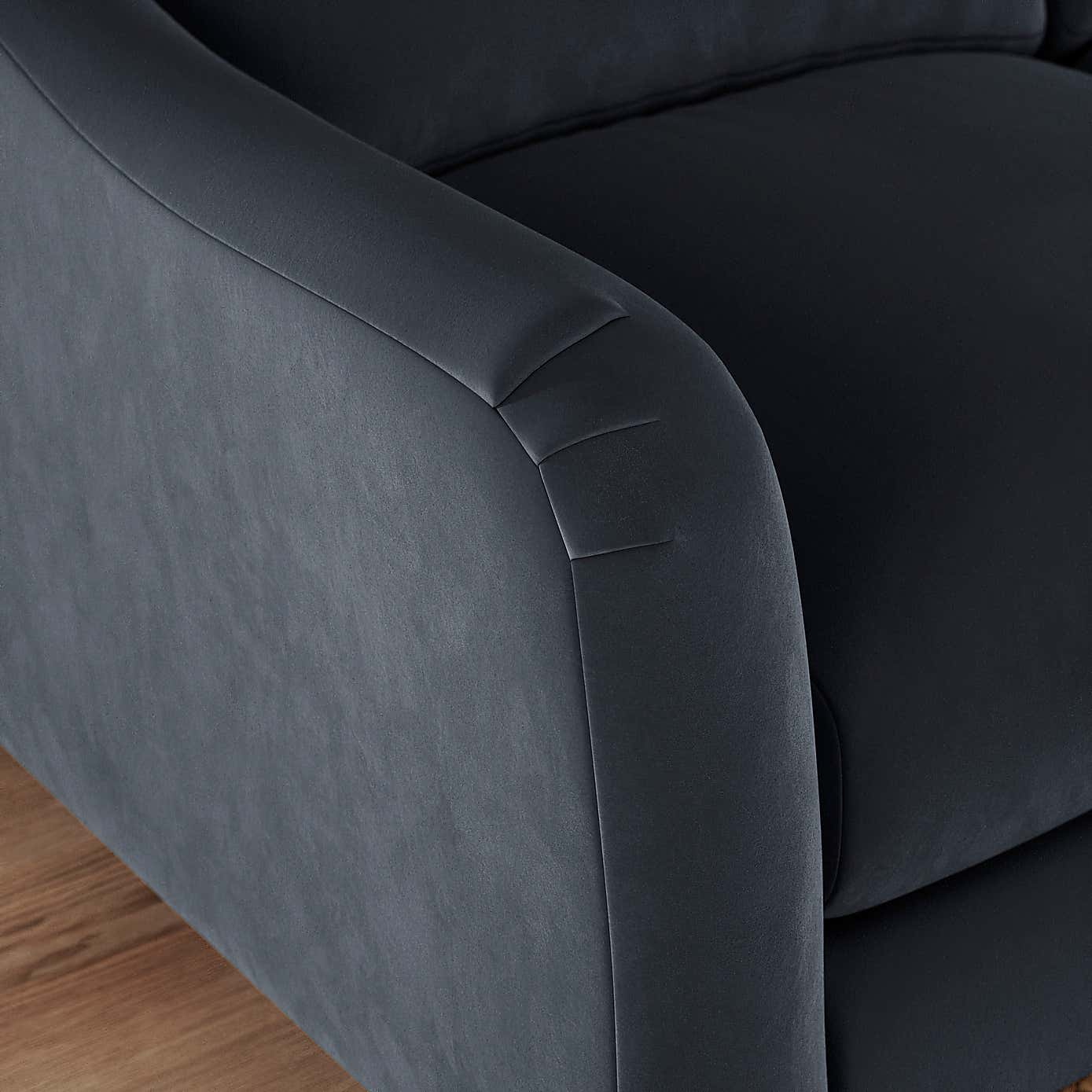 Hattie Matte Plush Velvet 2 Seater Sofa