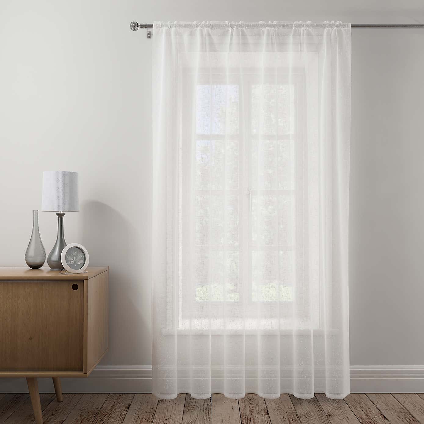 Boucle Slot Top Single Voile Panel