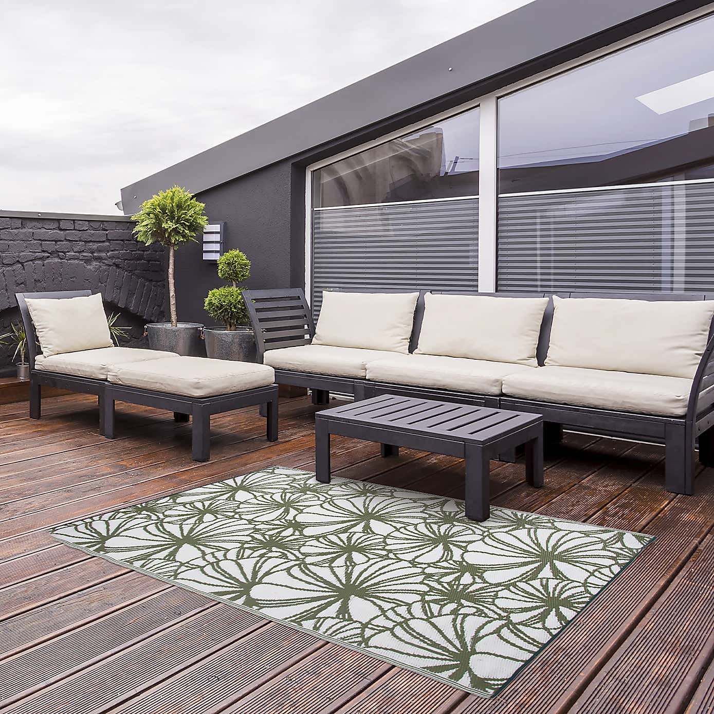 Fallen Fruits Floral Outdoor Rug