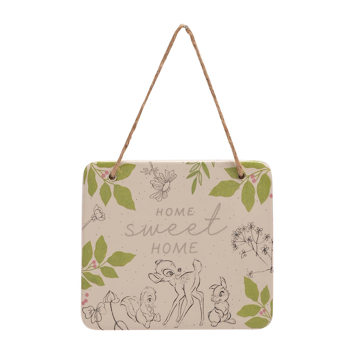 Disney Bambi Home Sweet Home Hanging Plaque