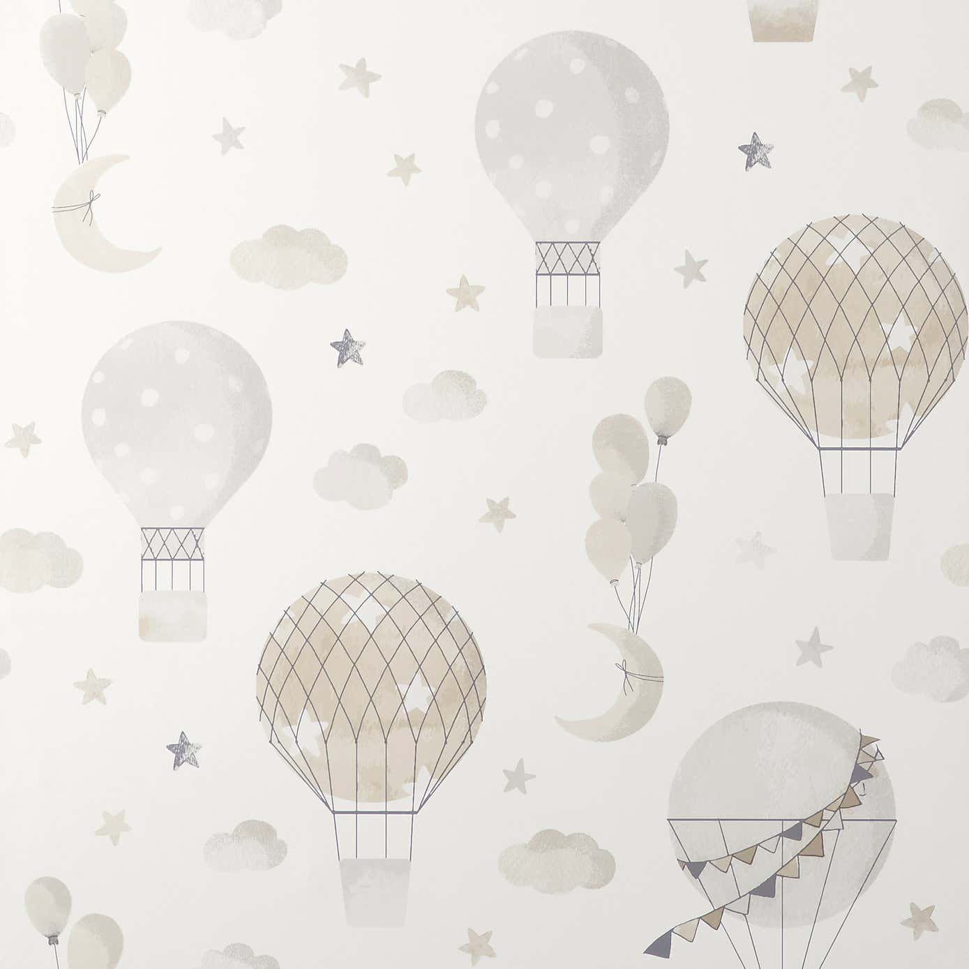 Hot Air Balloons Natural Wallpaper