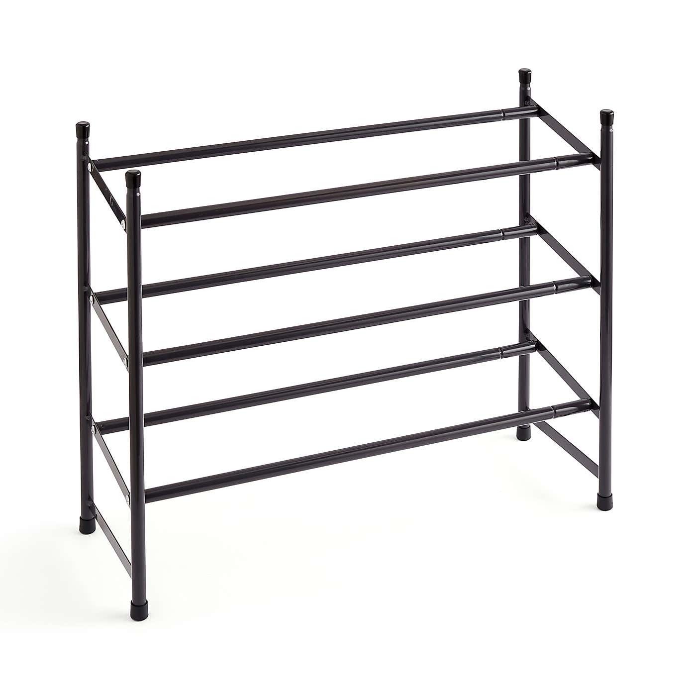 3 Tier Extendable Metal Shoe Rack