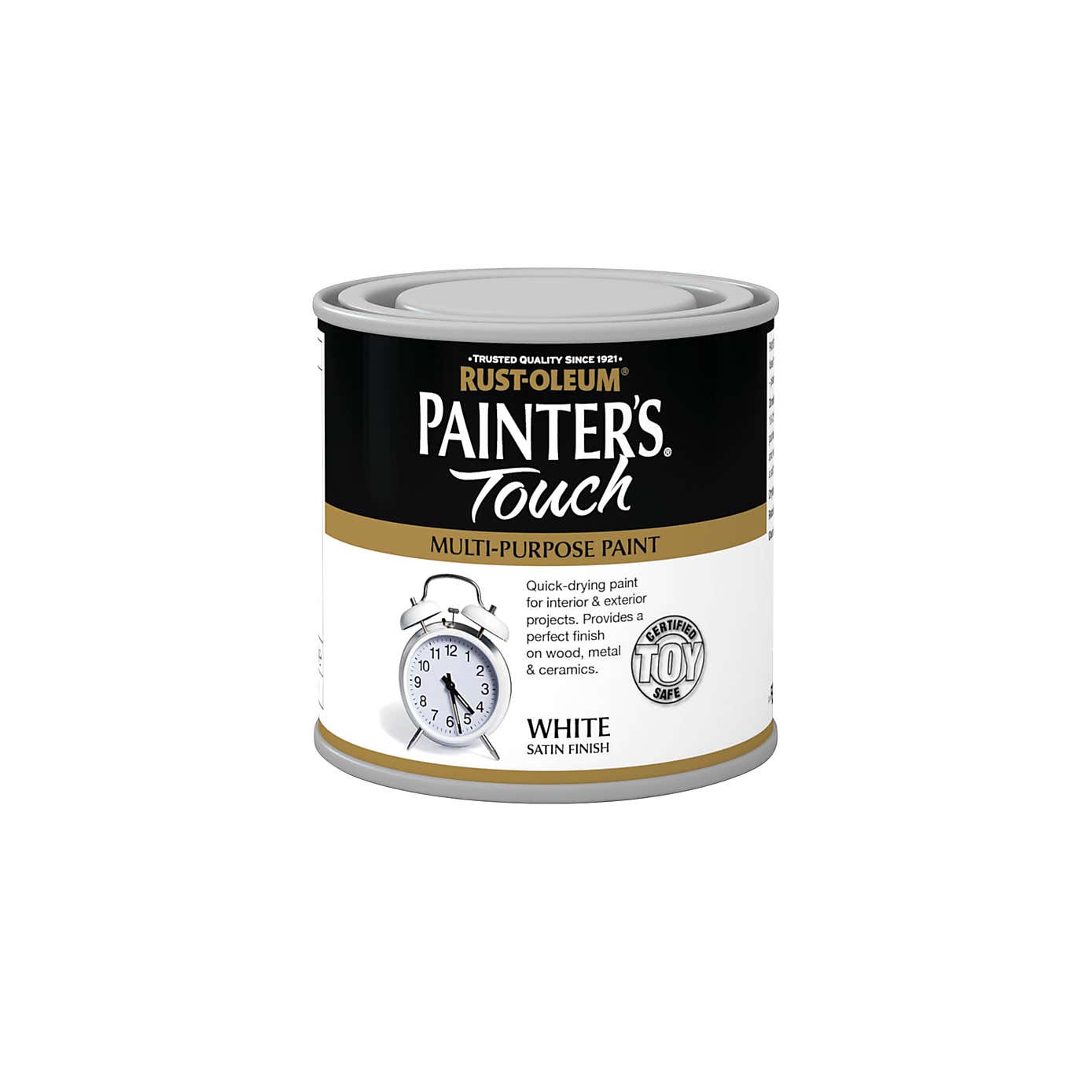 Rust-Oleum White Satin Painter's Touch Toy Safe Paint 250ml