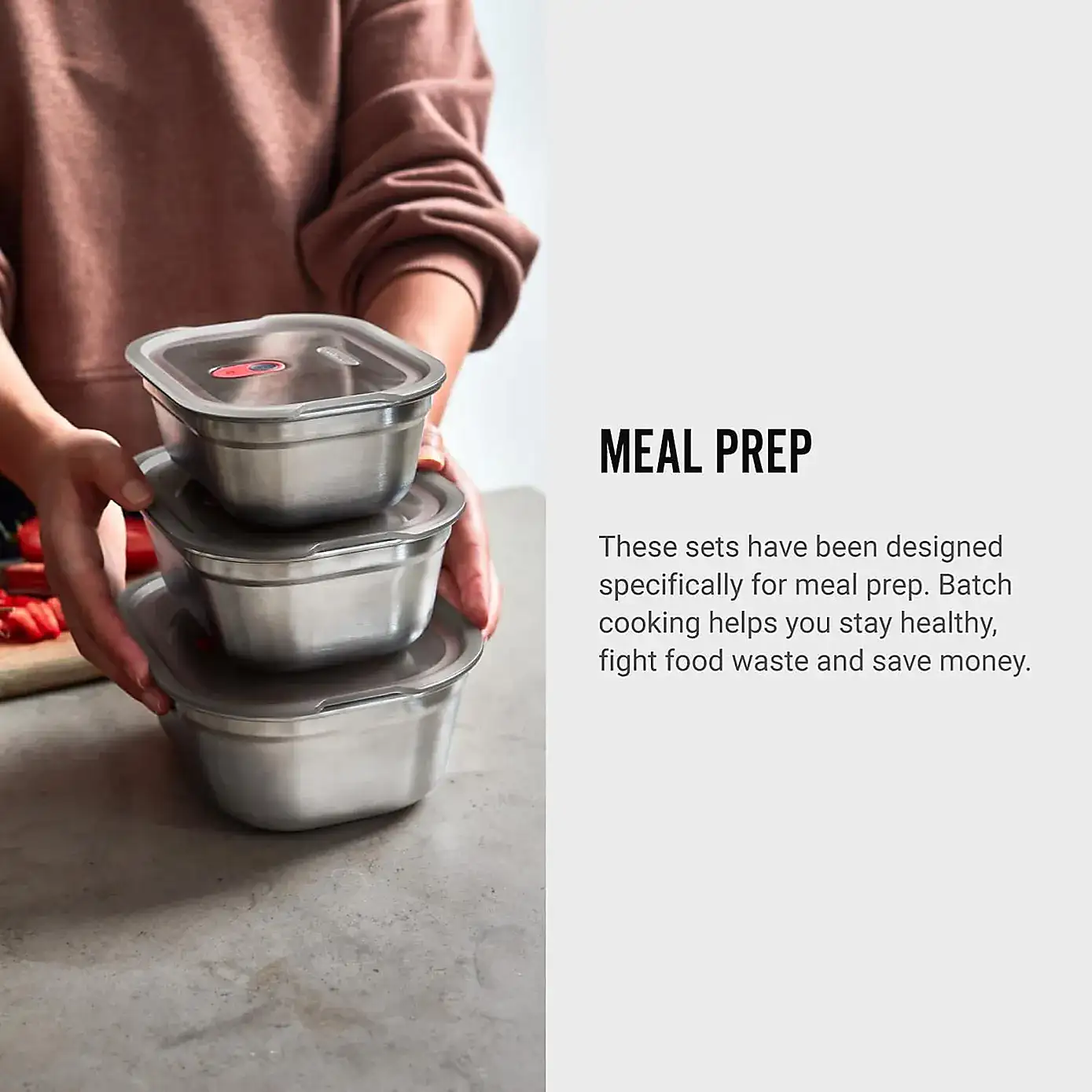 Black and Blum Microwaveable Steel Meal Prep Boxes