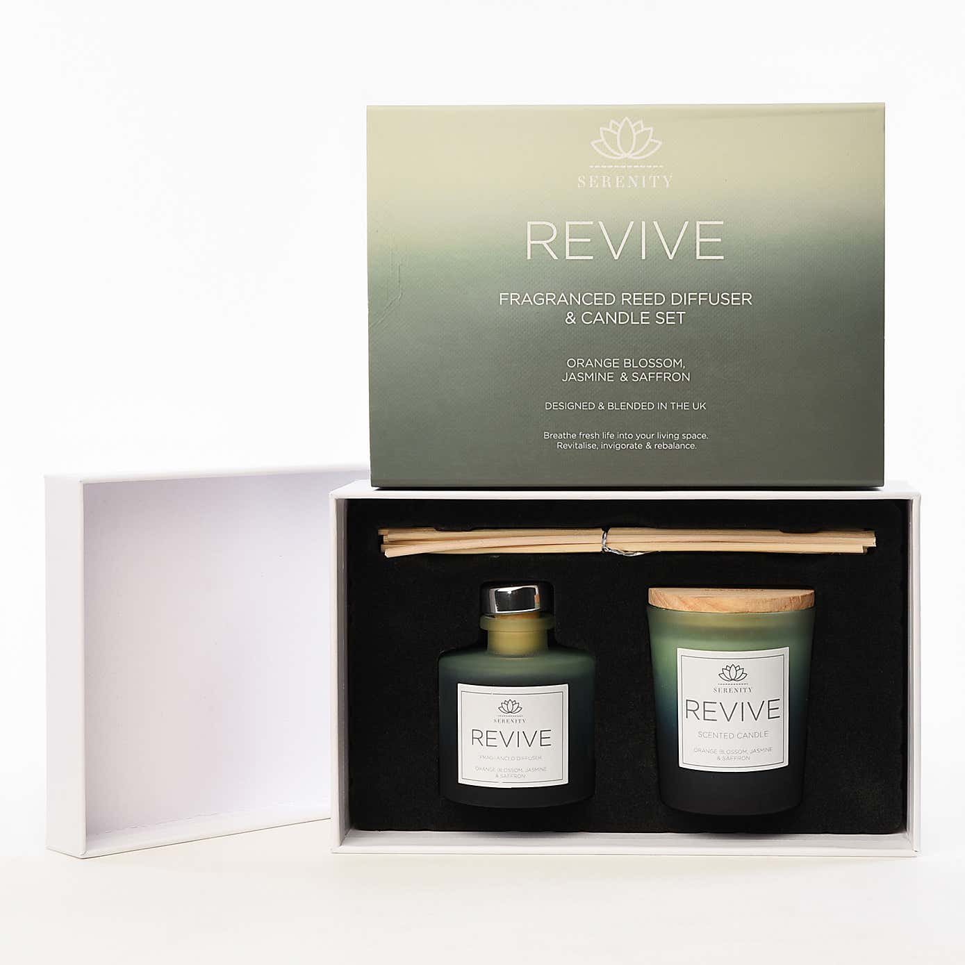 Serenity Candle and Reed Diffuser Set