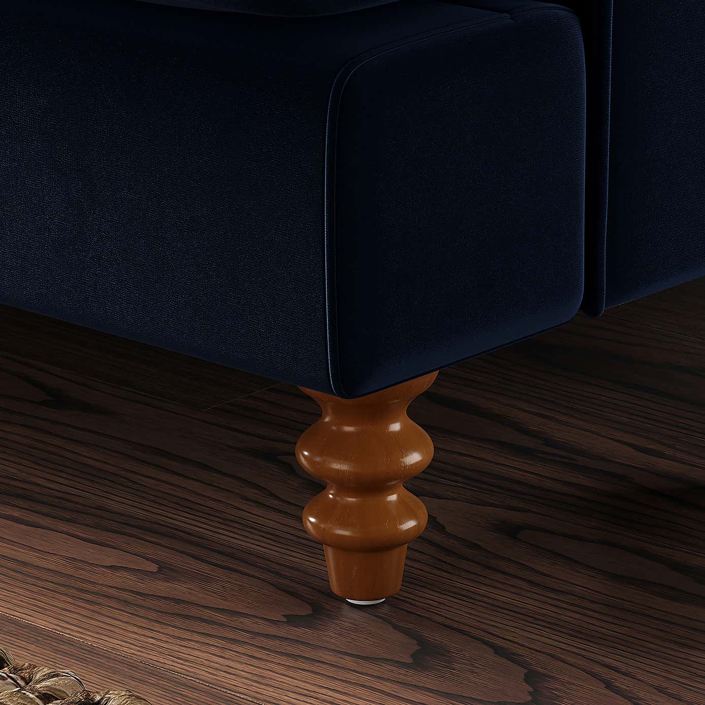 Beatrice Buttoned Velvet Snuggle Chair