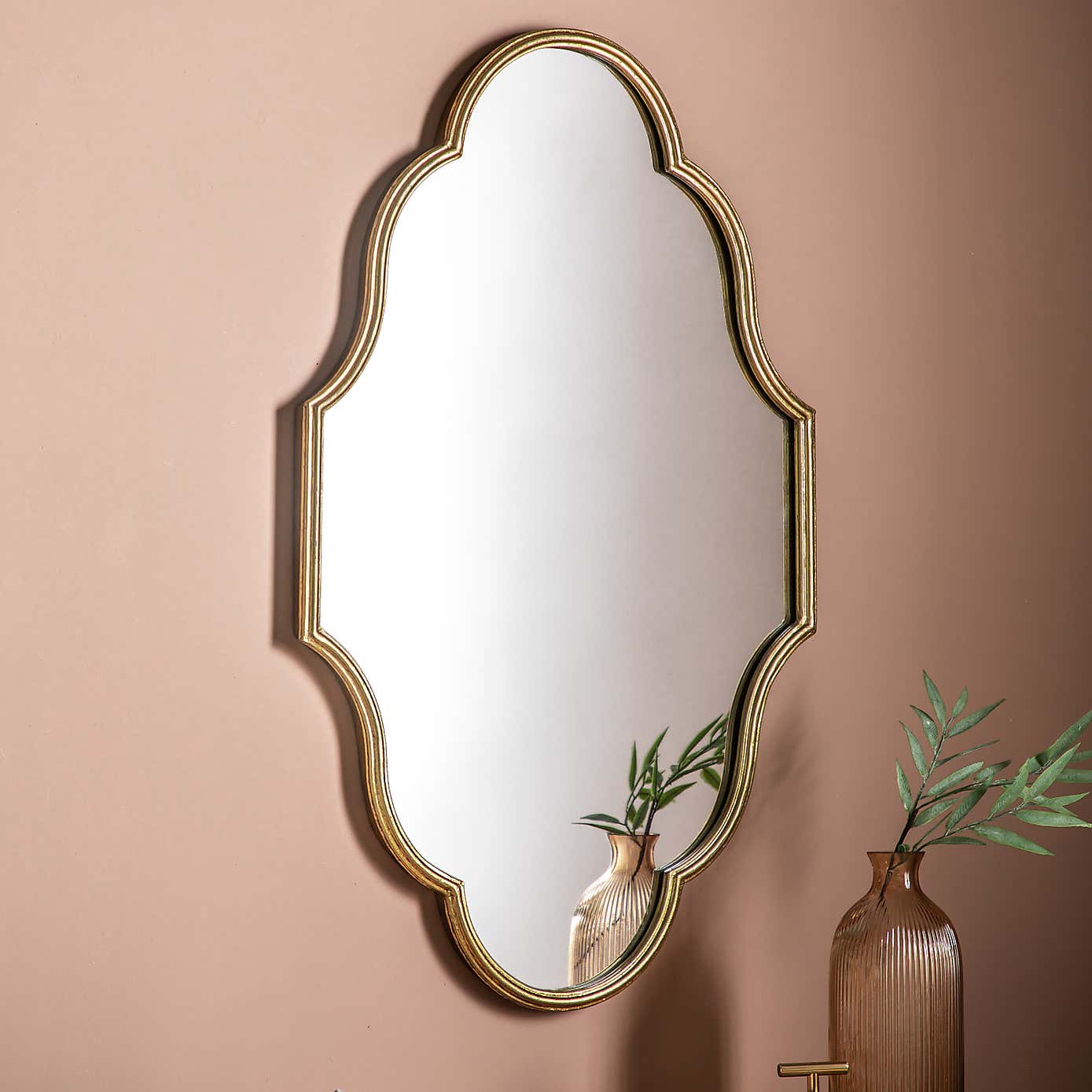 Hurstbourne Gold Wall Mirror