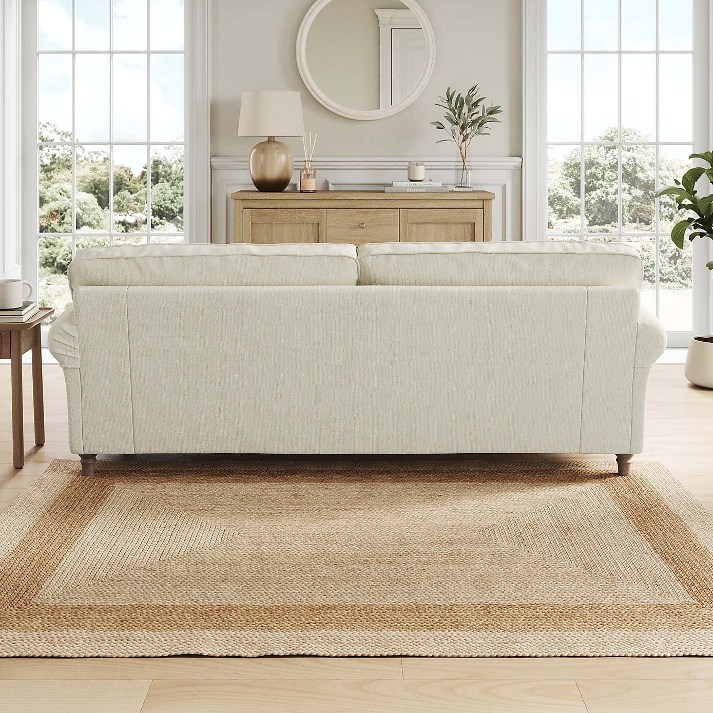 Flori 4 Seater Sofa, Chunky Chenille