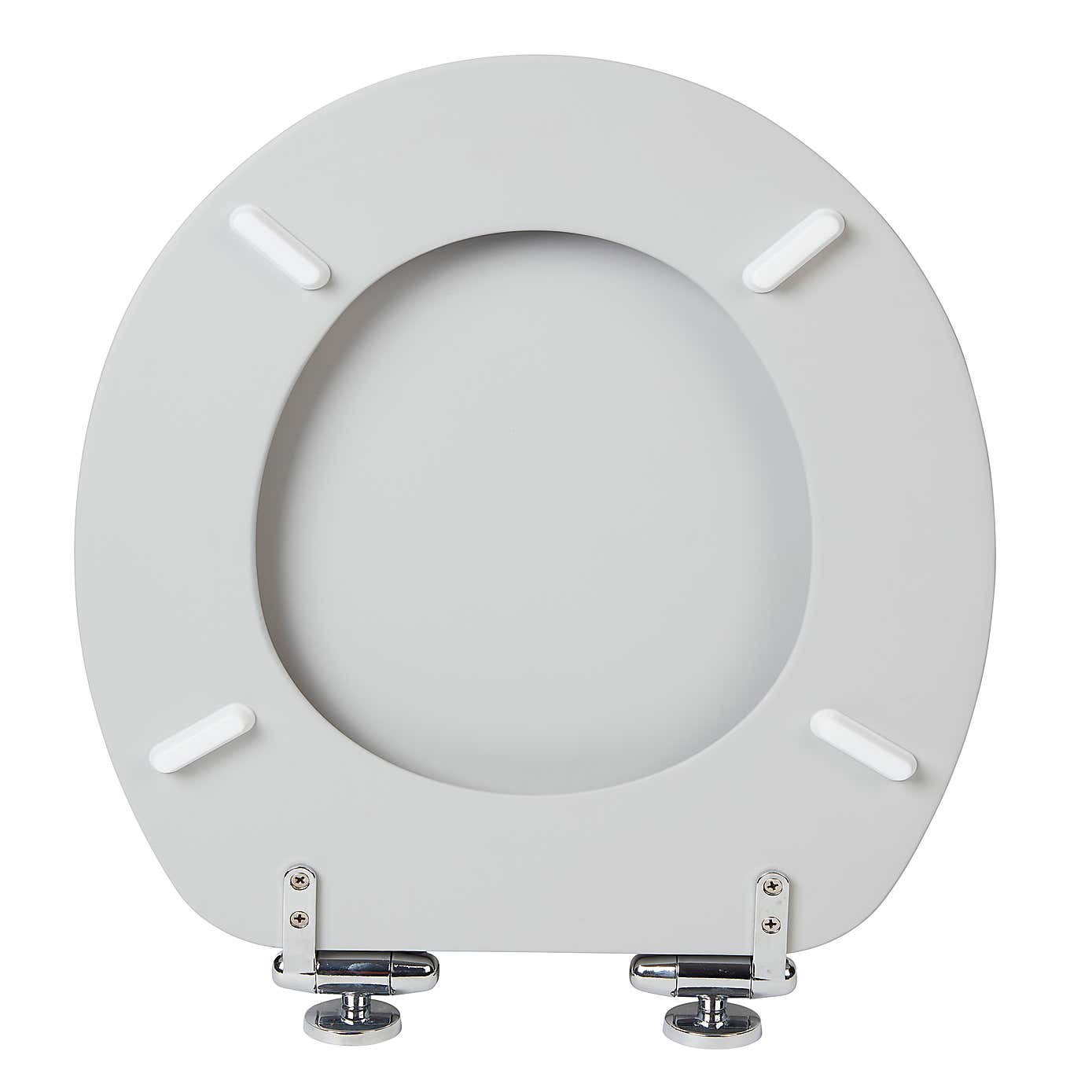 Grey Soft Touch Toilet Seat