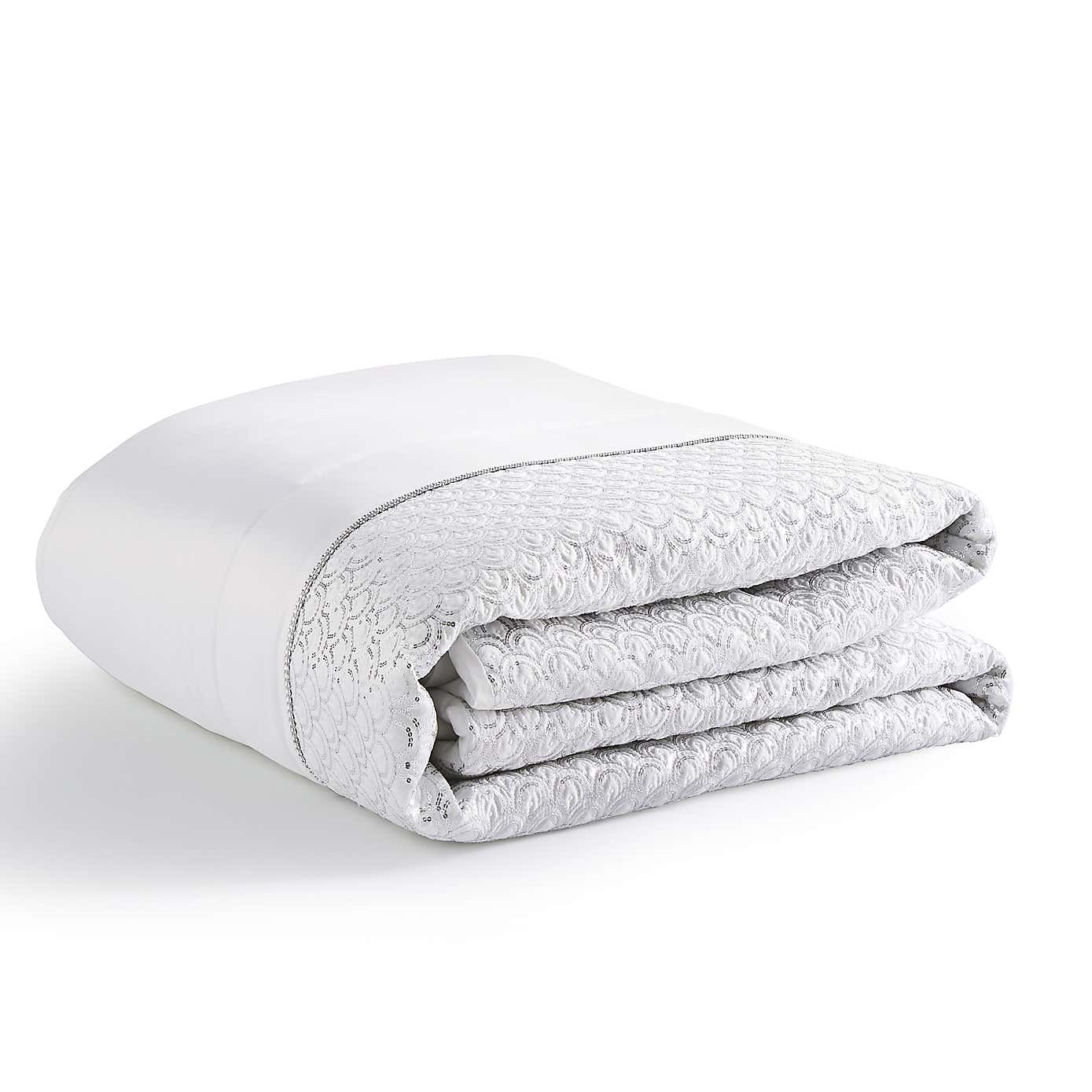 Catherine Lansfield Deco Sequin Quilted Bedspread