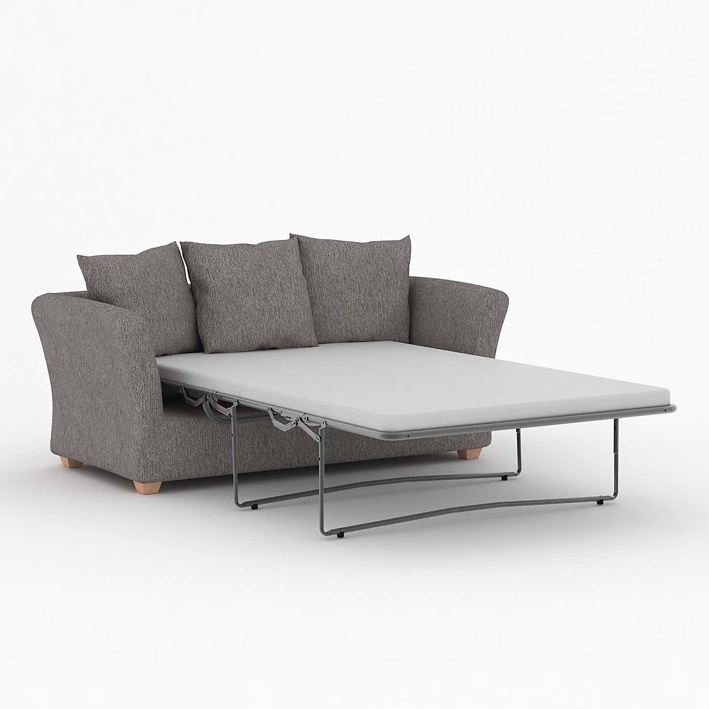 Emmett Woven Fabric 2 Seater Double Sofa Bed