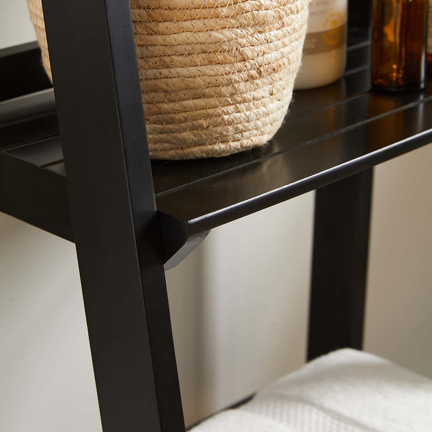 Nautical White Ladder Shelves