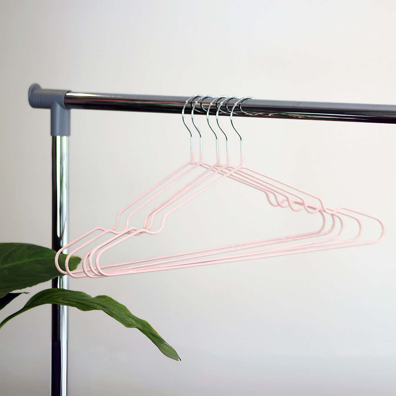 Set of 5 Coated Wire Hangers