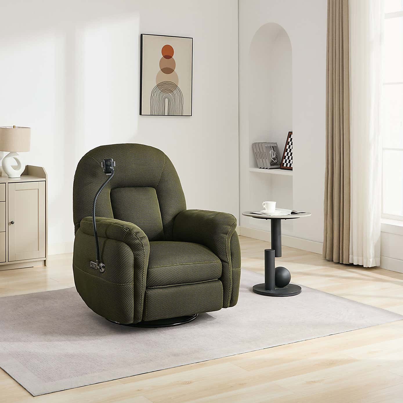 Image Furnishings Sienna Reclining Chair with Phone Holder