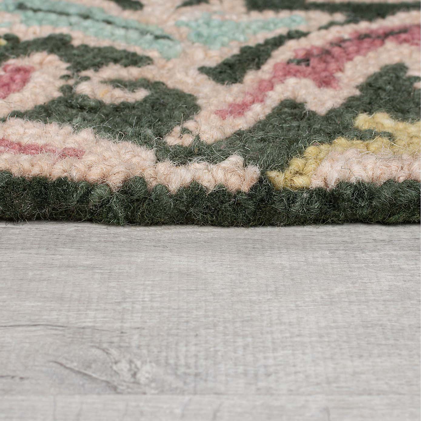 Annalise Mid Century Floral Wool Rug
