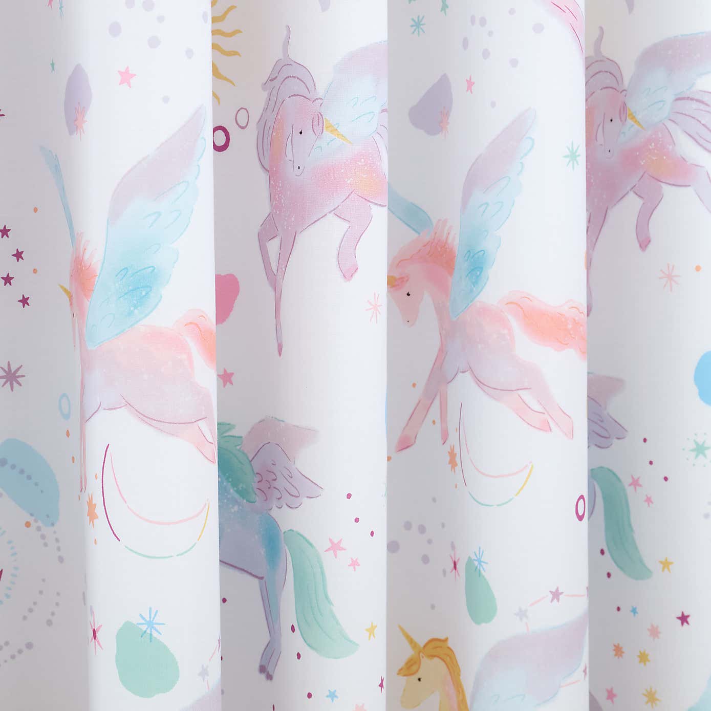 Celestial Unicorn Blackout Eyelet Curtains