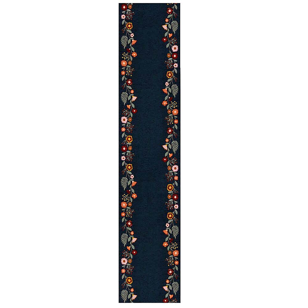 Camellia Floral Border Stair Runner